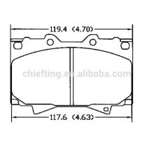 D772 für Toyota cbk Bremsbeläge